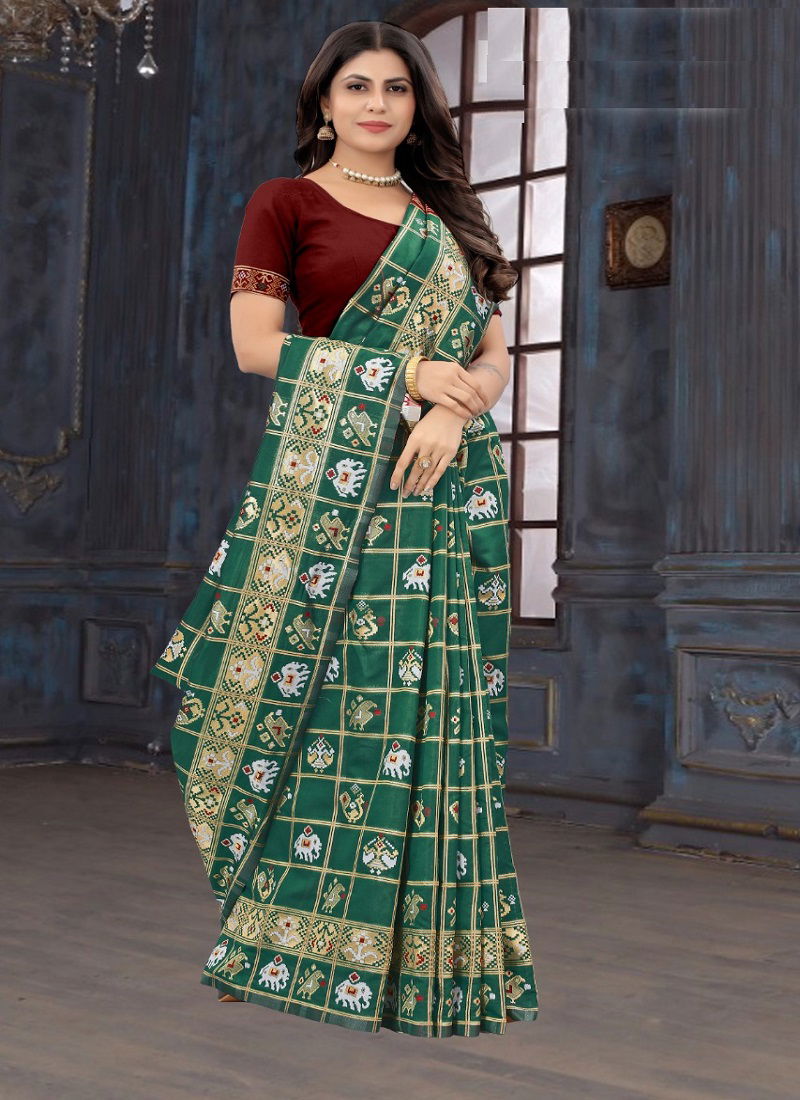 Dhruvi Bandhani Patola Designer Sarees Catalog